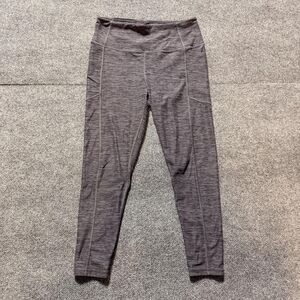 Victoria's Secret Leggings Womens Medium Gray Ankle Side Pocket Yoga Athletic
